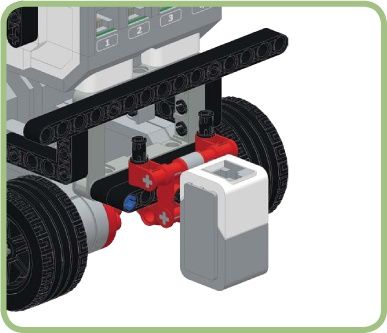 Color Sensor position for the LineFinder program