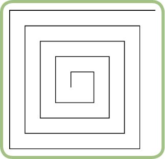 A rectangular spiral