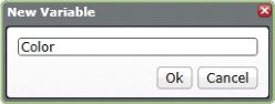 The New Variable dialog