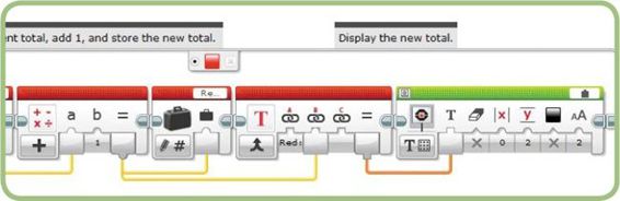 Displaying the new Red Total value