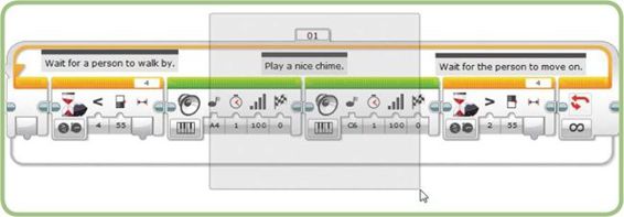 Selecting both Sound blocks