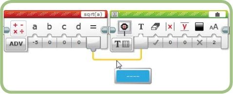 Math block error on the data wire when taking the square root of a negative number