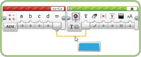 Math block error on the data wire when entering an invalid expression