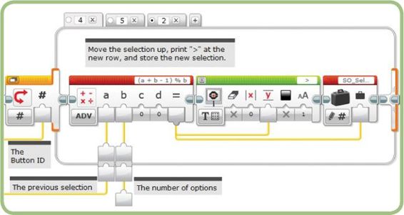 Processing the Up button