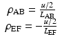 
$$ \begin{array}{c}{\rho}_{\mathrm{AB}}=\frac{u/2}{L_{\mathrm{AB}}}\\ {}{\rho}_{\mathrm{EF}}=-\frac{u/2}{L_{\mathrm{EF}}}\end{array} $$
