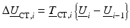 $$ \Delta {\underline{U}}_{\mathrm{CT},i}={\underline{T}}_{\mathrm{CT},i}\left\{{\underline{U}}_i-{\underline{U}}_{i-1}\right\} $$