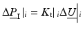 $$ \Delta {\underline{P}}_{\mathrm{I}}\left|{}_i={K}_{\mathrm{t}}\right|{}_i\Delta \underline{U}\Big|{}_i $$