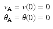 
$$ \begin{array}{c}{v}_{\mathrm{A}}=v(0)=0\\ {}{\theta}_{\mathrm{A}}=\theta (0)=0\end{array} $$
