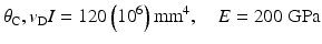 
$$ {\theta}_{\mathrm{C}},{v}_{\mathrm{D}}I=120\left({10}^6\right){\mathrm{mm}}^4,\kern1em E=200\;\mathrm{GPa} $$
