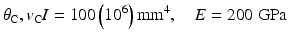 
$$ {\theta}_{\mathrm{C}},{v}_{\mathrm{C}}I=100\left({10}^6\right){\mathrm{mm}}^4,\kern1em E=200\;\mathrm{GPa} $$
