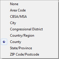 Different types of geographic fields in Tableau