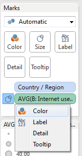 Using the Marks card to change encodings