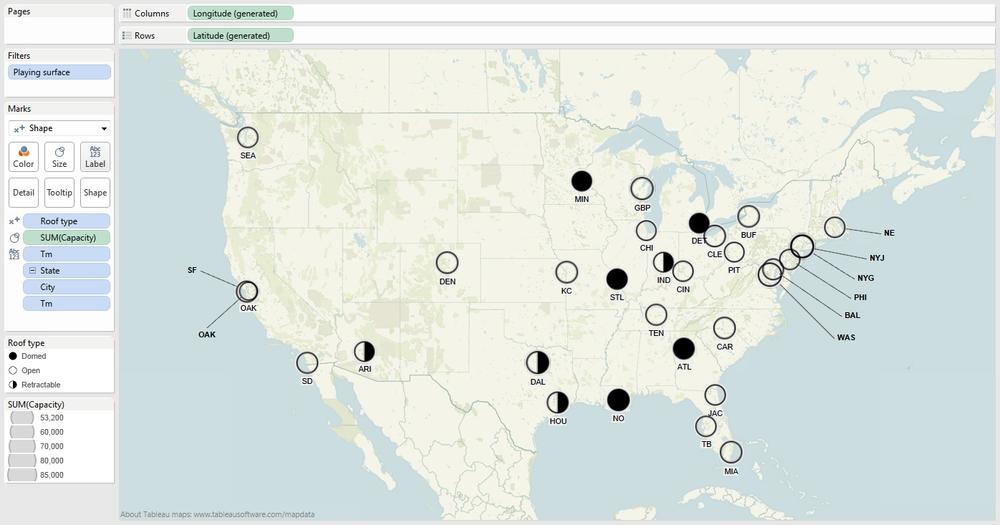 Updated football team city map with annotations