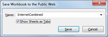 Publishing Workbooks showing Sheets as Tabs