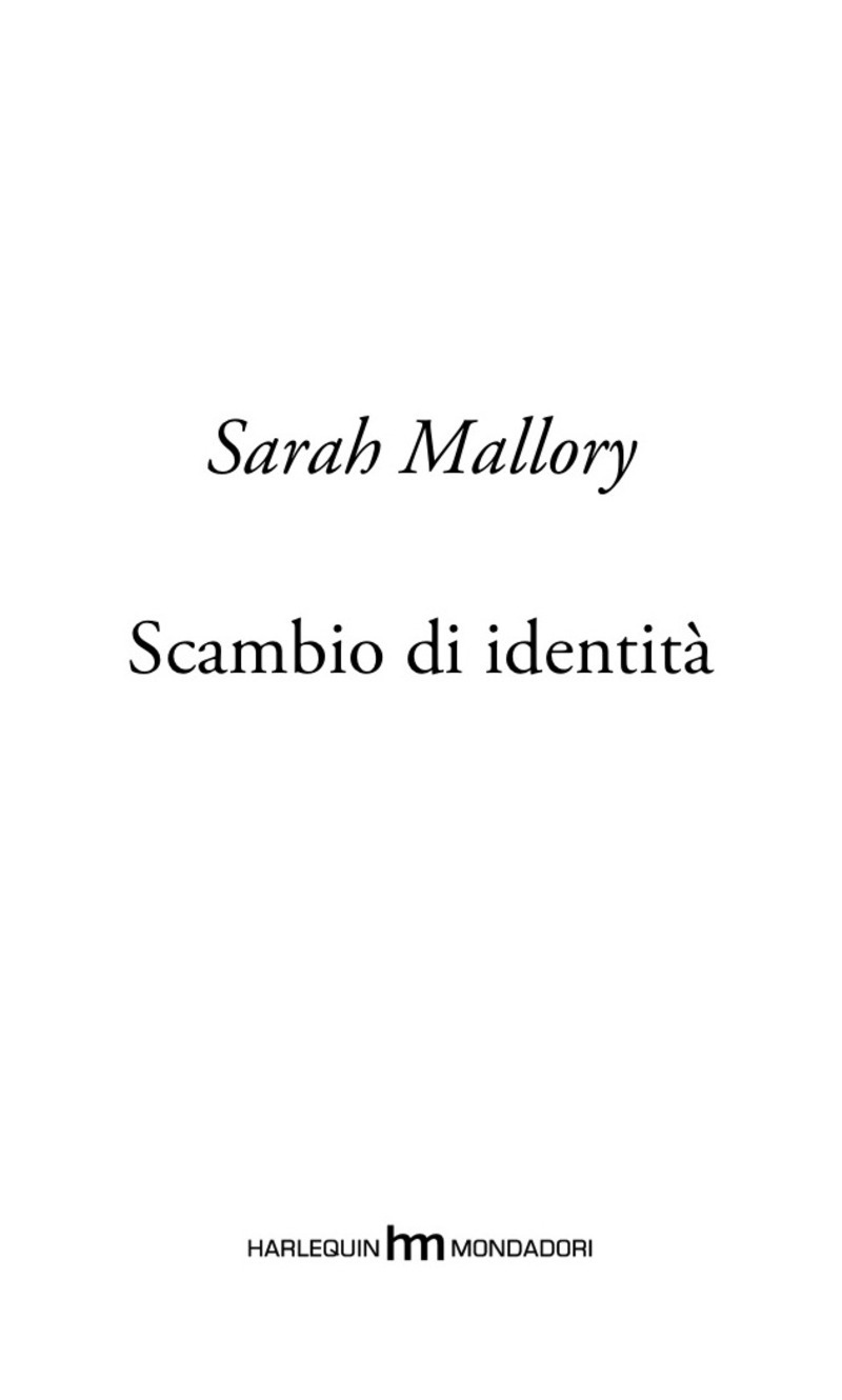 Frontespizio. «Scambio di identita'» di Mallory Sarah