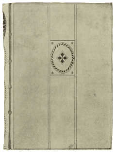 BOOKBINDING IN VELLUM, WITH GILT ORNAMENTATION. DESIGNED BY PROF. HUGO STEINER-PRAG, EXECUTED BY HÜBEL AND DENCK