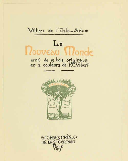 TITLE-PAGE DESIGNED BY P. E. VIBERT, FOR MM. GEORGES CRÈS ET CIE