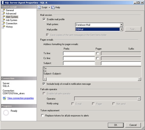 SQL Server Agent mail