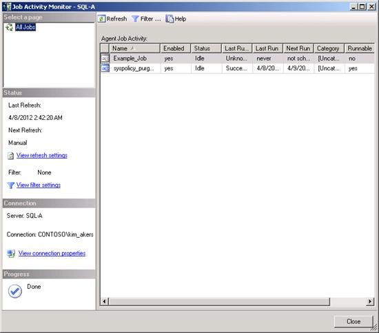 Job Activity Monitor