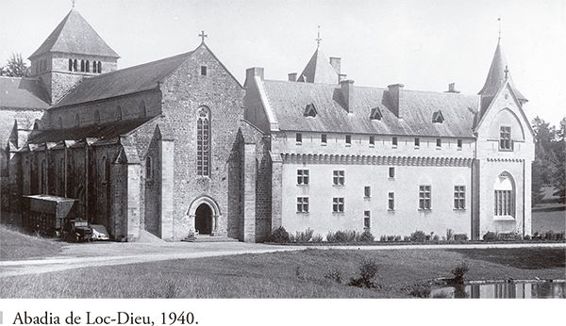 Abadia de Loc-Dieu, 1940.