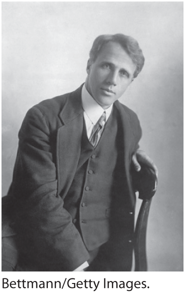 A photo of Robert Frost.