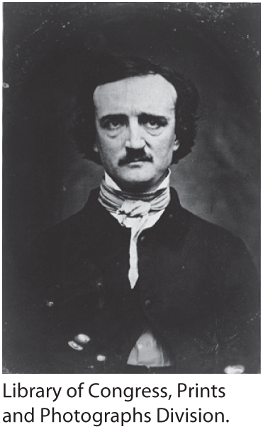 A photo of Edgar Allan Poe.