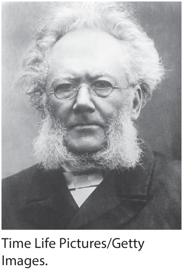 A photo of Henrik Ibsen.