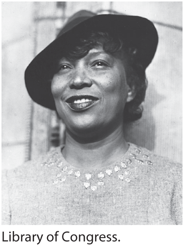 A photo of Zora Neale Hurston.