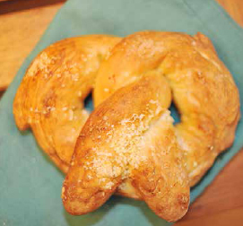 Fresh-baked pretzels can be a hit, especially if you make your own high-acid mustard to go with them. JOHN D. IVANKO