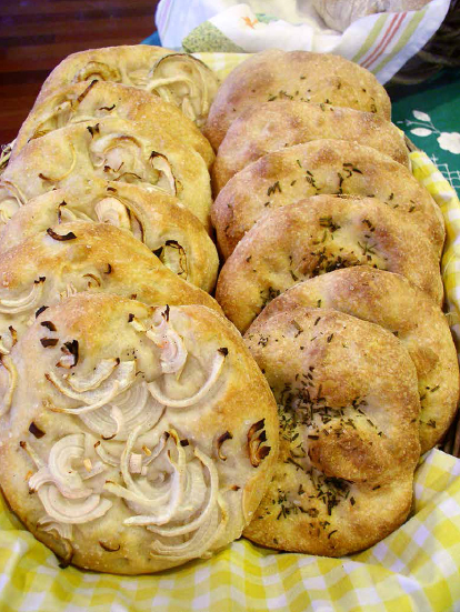 The focaccia baked by Regina Dlugokencky gives her customers a chance to snack while at the market. COURTESY OF SEEDSOWER FARM