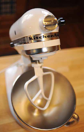 The KitchenAid stand mixer is a go-to appliance for author Lisa Kivirist in her home kitchen at Inn Serendipity. JOHN D. IVANKO