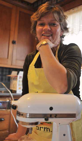 Lisa Kivirist in the kitchen. JOHN D. IVANKO