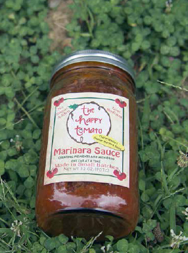 The Happy Tomato’s canned marinara sauce that helps create “moments and memories one jar at a time.” Jars are sold at Whole Foods Market and other retailers. COURTESY OF THE HAPPY TOMATO