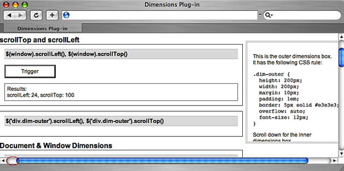 Description.scrollLeft()about