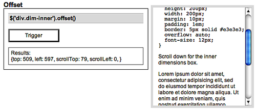 Description.offset()about