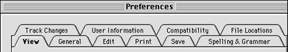 The double tab layer from Microsoft Word 98, taken from by Michael Tsai (used with permission)