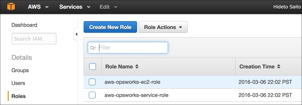 Adjusting the IAM role