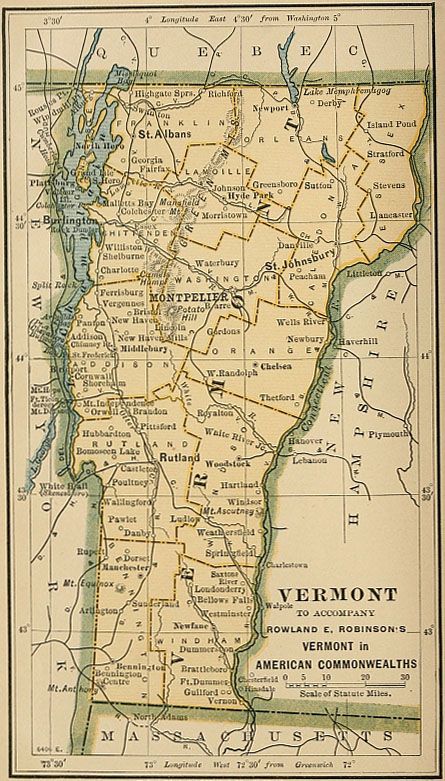 Map of Vermont