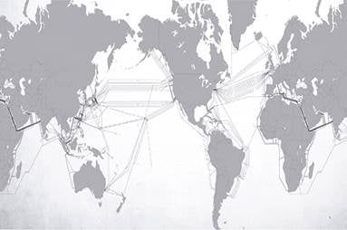 Mapa de cables submarinos