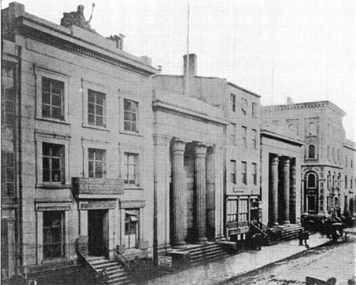 Building of the Manhattan Company WALL STREET IN 1860