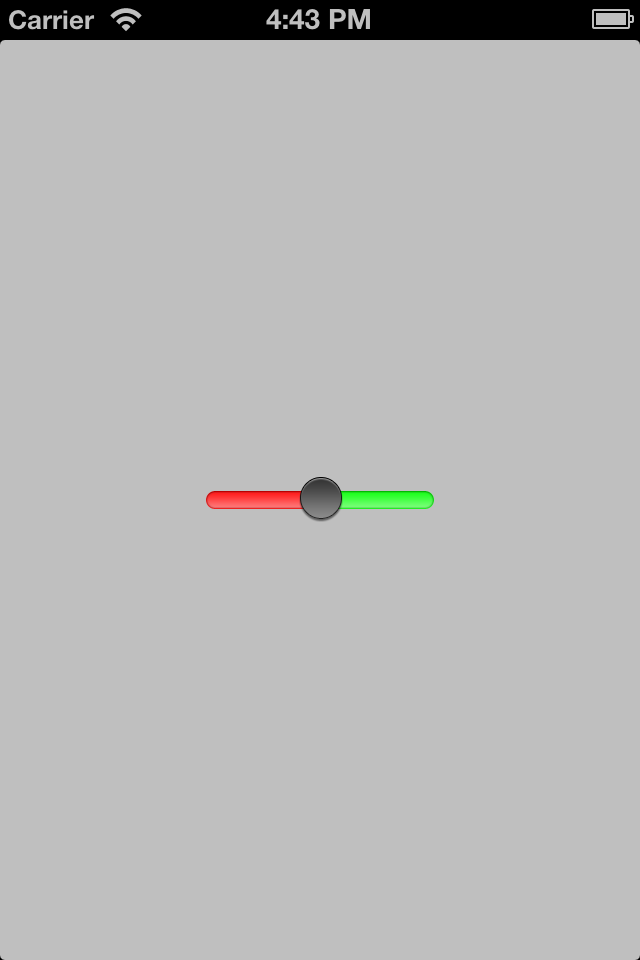 The tint color of all the different components of a slider are modified