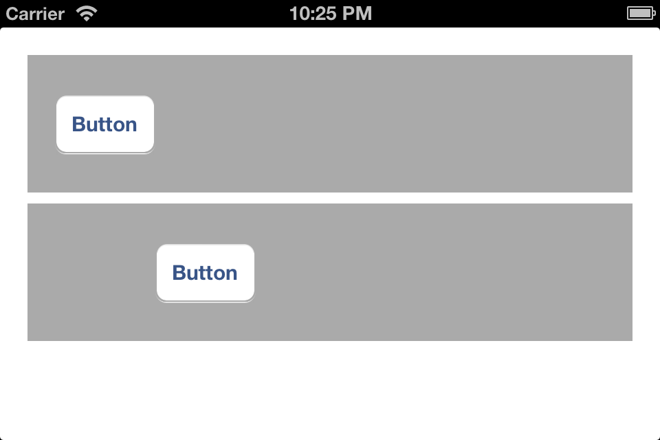 The same code behaves as expected in landscape mode