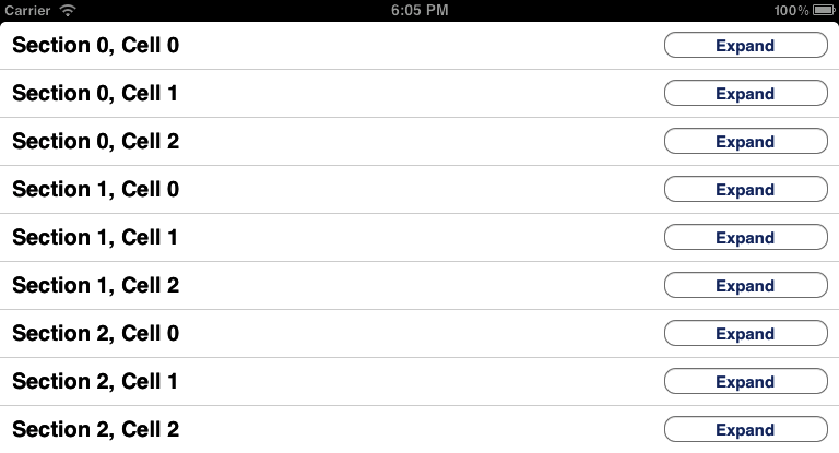 Table view cells with custom accessory views