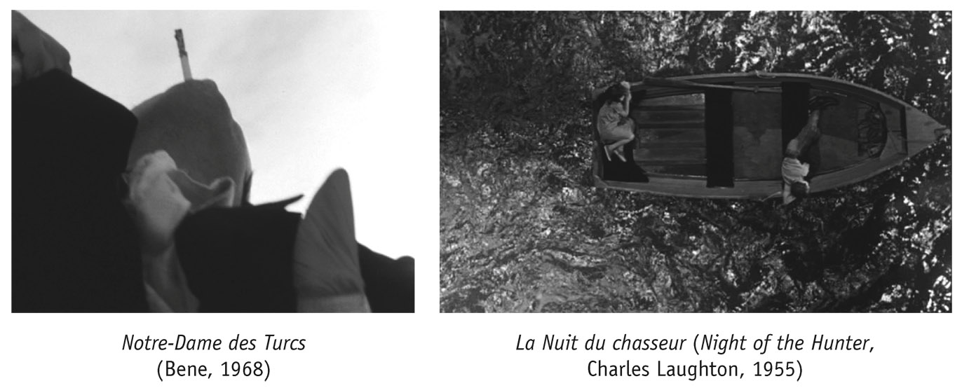 •  . Le point de vue le plus normal (celui de la vie quotidienne) est à hauteur d’œil. Montrer des figures humaines en forte contre-plongée ou en plongée verticale est une bizarrerie, toujours remarquée.