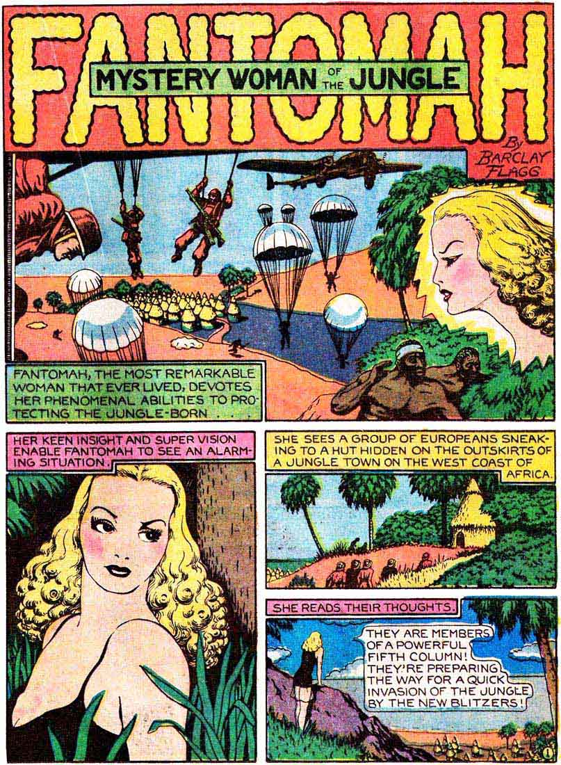 From Jungle Comics #12 (1940) Art by Fletcher Hanks