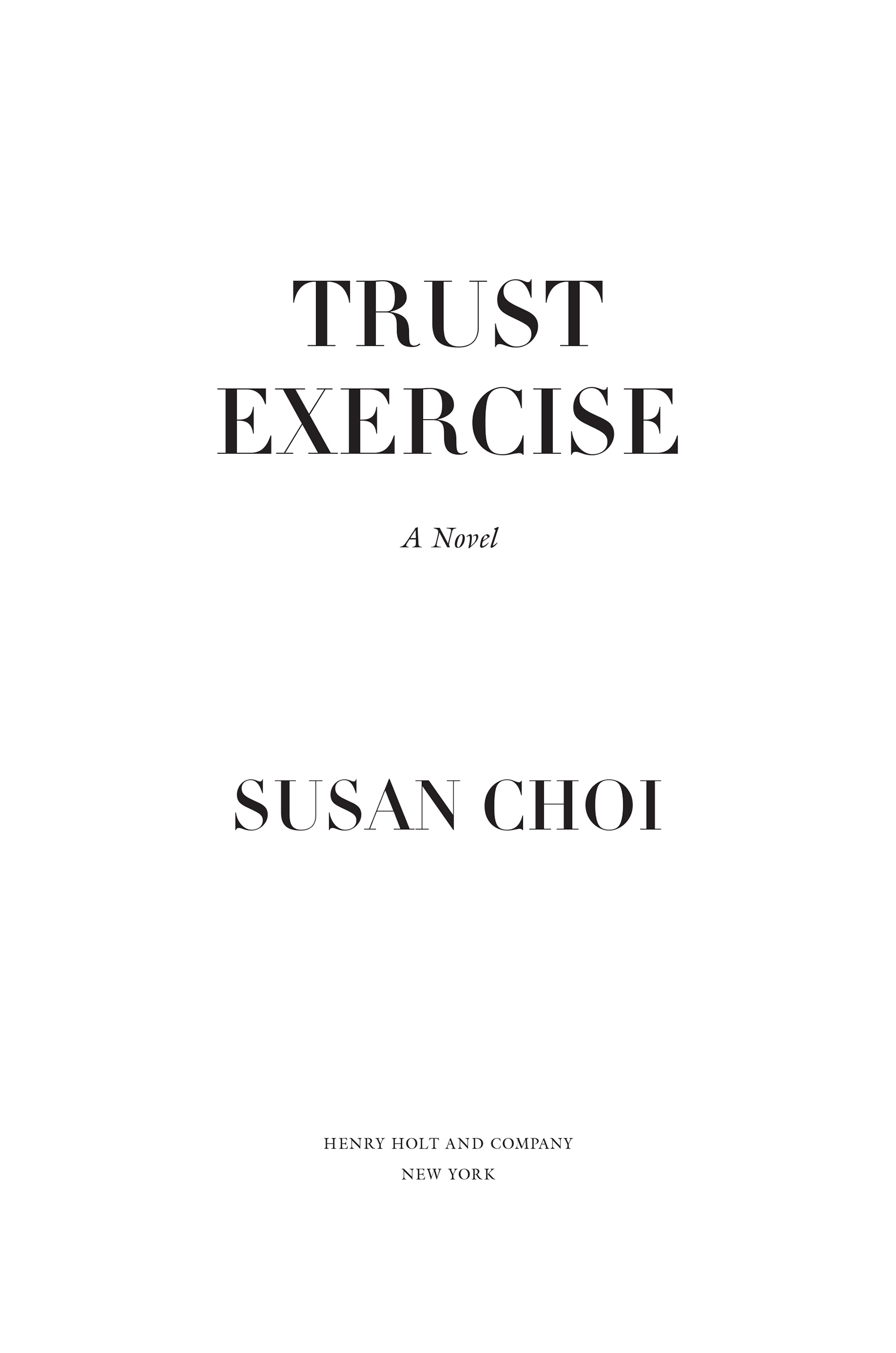 Trust Exercise by Susan Choi