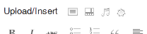 Icons for inserting media media inserting images inserting