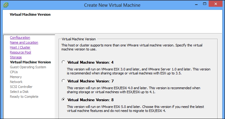 PVSCSI for a new VM