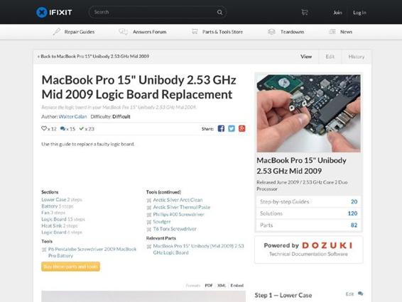 iFixit repair guide
