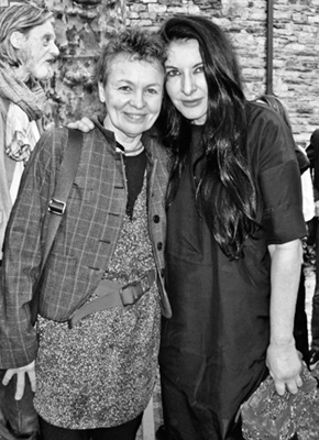 Con Laurie Anderson al Danspace Project’s Spring Gala,  St Mark’s Church, New York, 2011.